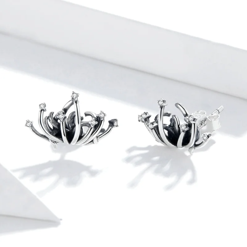 (imagem para) Pandora Style Bana Stud Earrings - SCE940 - Visualizar 3