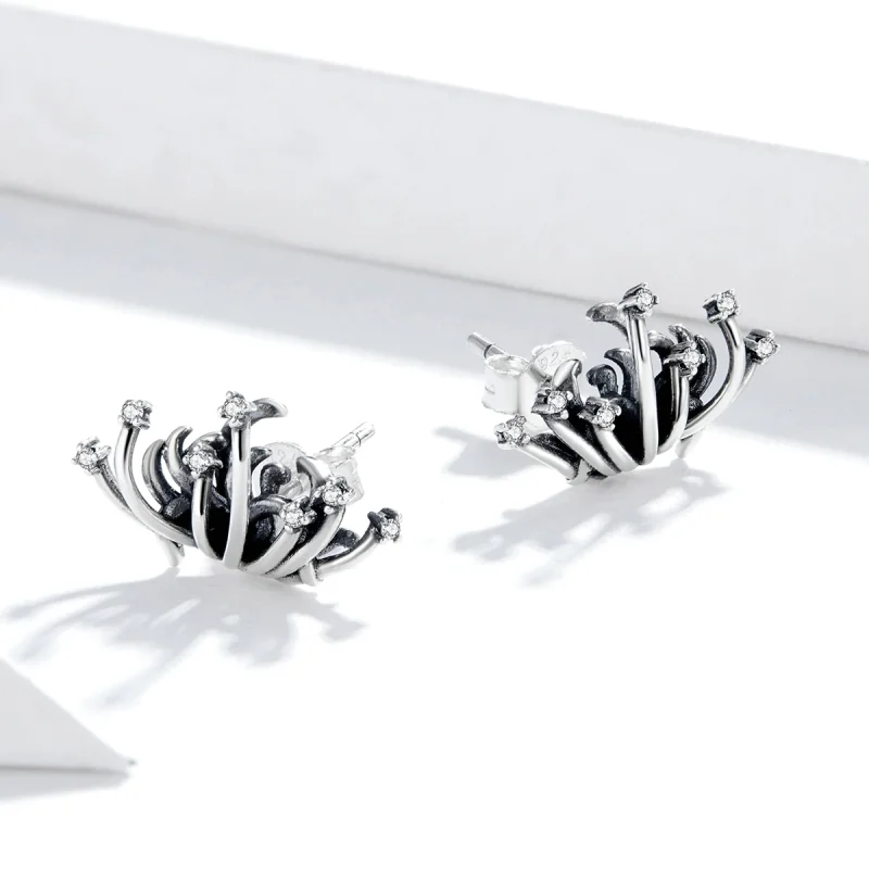 (imagem para) Pandora Style Bana Stud Earrings - SCE940 - Visualizar 4