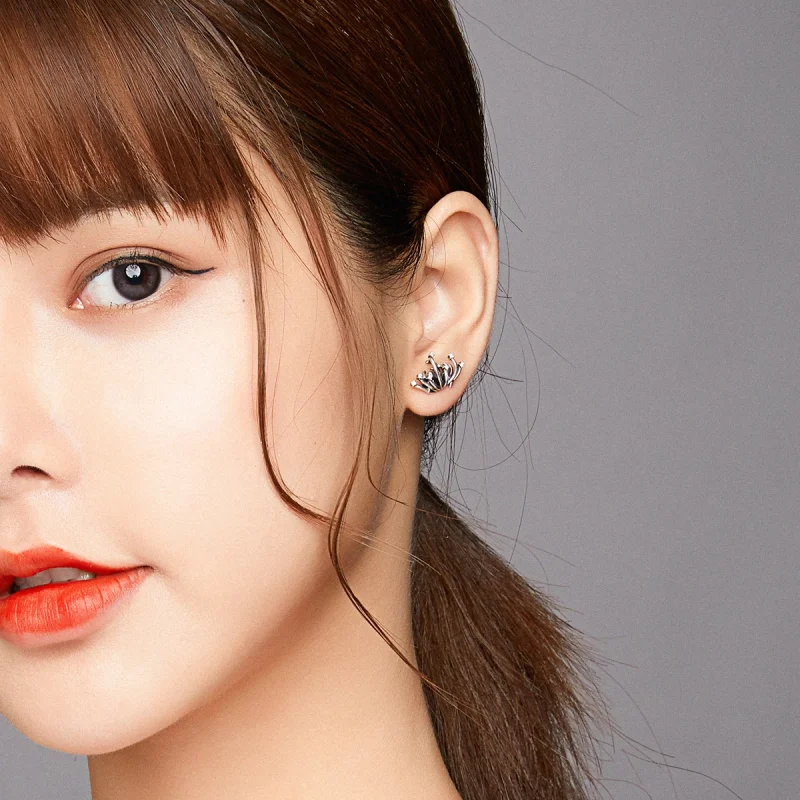 (imagem para) Pandora Style Bana Stud Earrings - SCE940 - Visualizar 7