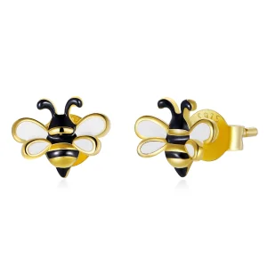 (imagem para) Pandora Style Bee Stud Earrings - SCE1182