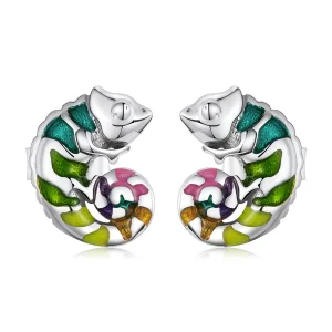 (imagem para) Pandora Style Chameleon Stud Earrings - BSE587