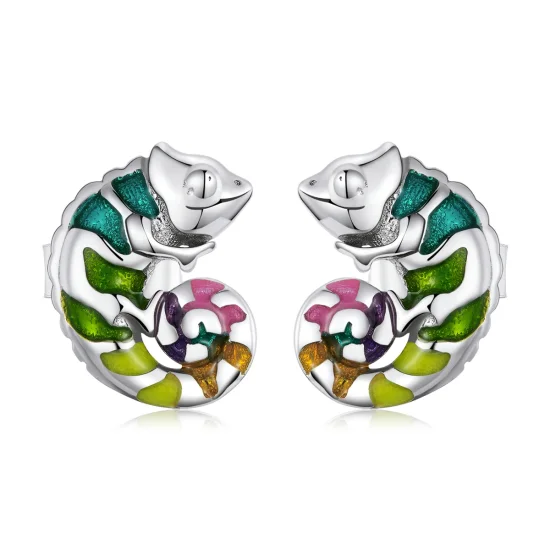 (imagem para) Pandora Style Chameleon Stud Earrings - BSE587