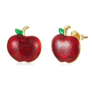 (imagem para) Pandora Style Christmas Apples Stud Earrings - SCE1314