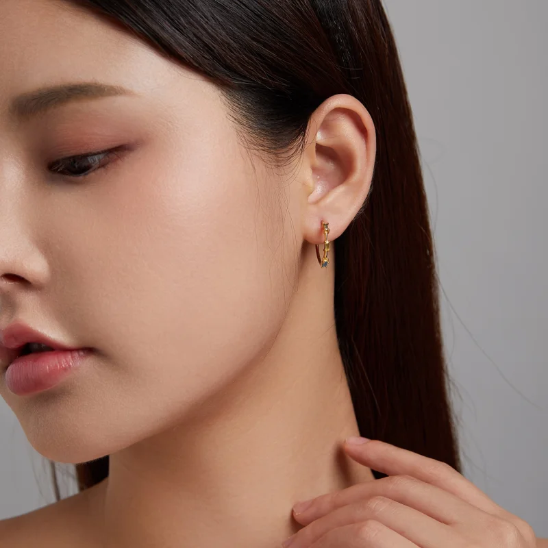 (imagem para) Pandora Style Colorful Zircon Stud Earrings - SCE1211 - Visualizar 6