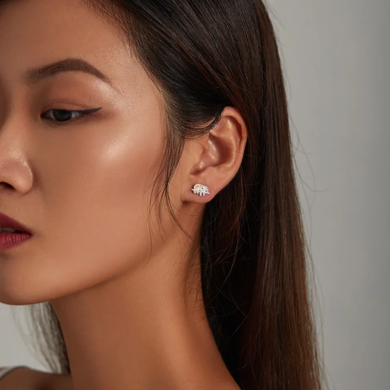 (imagem para) Pandora Style Cute Sloth Stud Earrings - SCE1280 - Visualizar 6