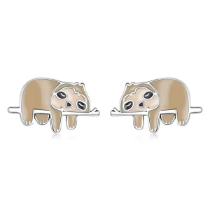 (imagem para) Pandora Style Cute Sloth Stud Earrings - SCE1280