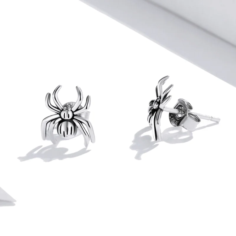 (imagem para) Pandora Style Eight-Legged Spider Stud Earrings - SCE1290 - Visualizar 2