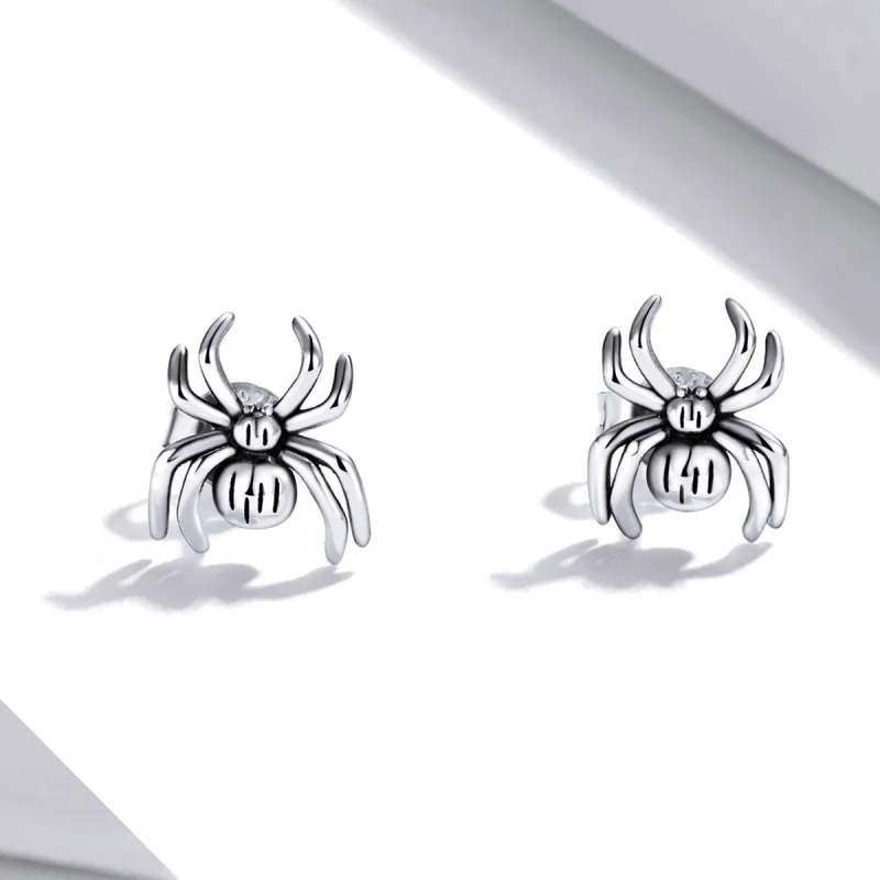 (imagem para) Pandora Style Eight-Legged Spider Stud Earrings - SCE1290 - Visualizar 3