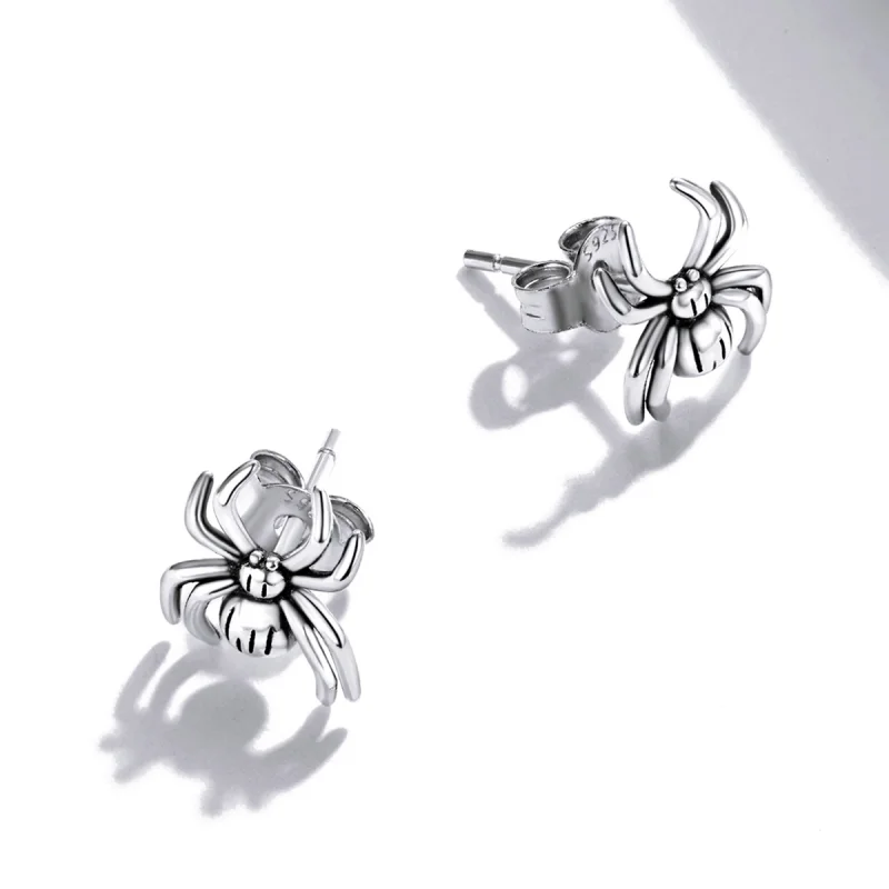 (imagem para) Pandora Style Eight-Legged Spider Stud Earrings - SCE1290 - Visualizar 4