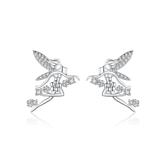 (imagem para) Pandora Style Flower Elf Stud Earrings - BSE341