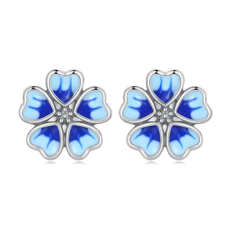 (imagem para) Pandora Style Flowers Stud Earrings - SCE1513