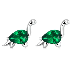 (imagem para) Pandora Style Fun Dinosaur Stud Earrings - SCE1379