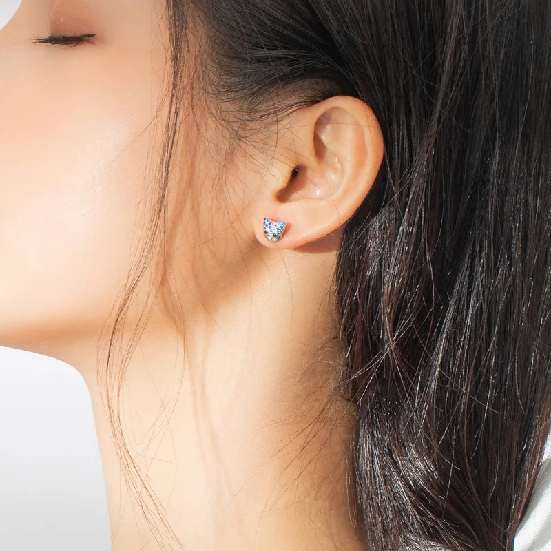 (imagem para) Pandora Style Husky Stud Earrings - BSE356 - Visualizar 7