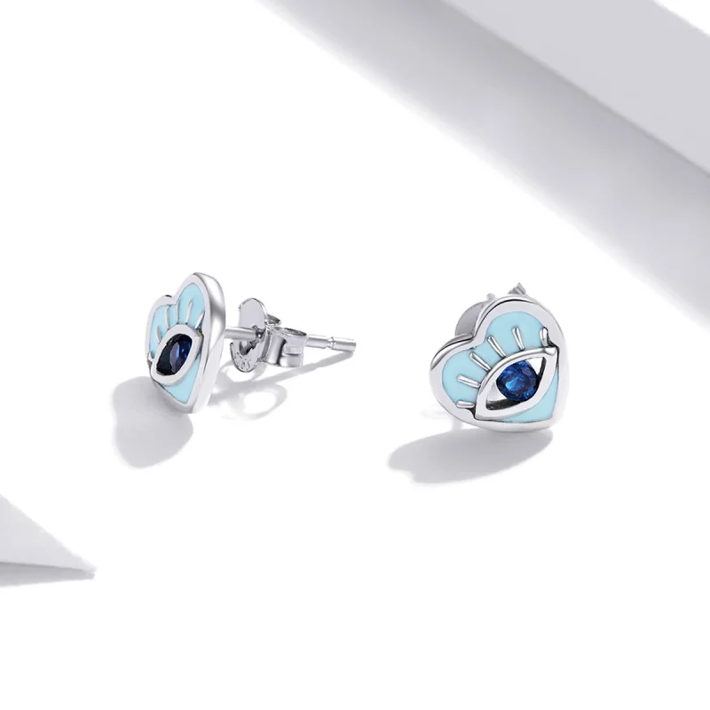 (imagem para) Pandora Style Love Guard Stud Earrings - SCE1134 - Visualizar 2