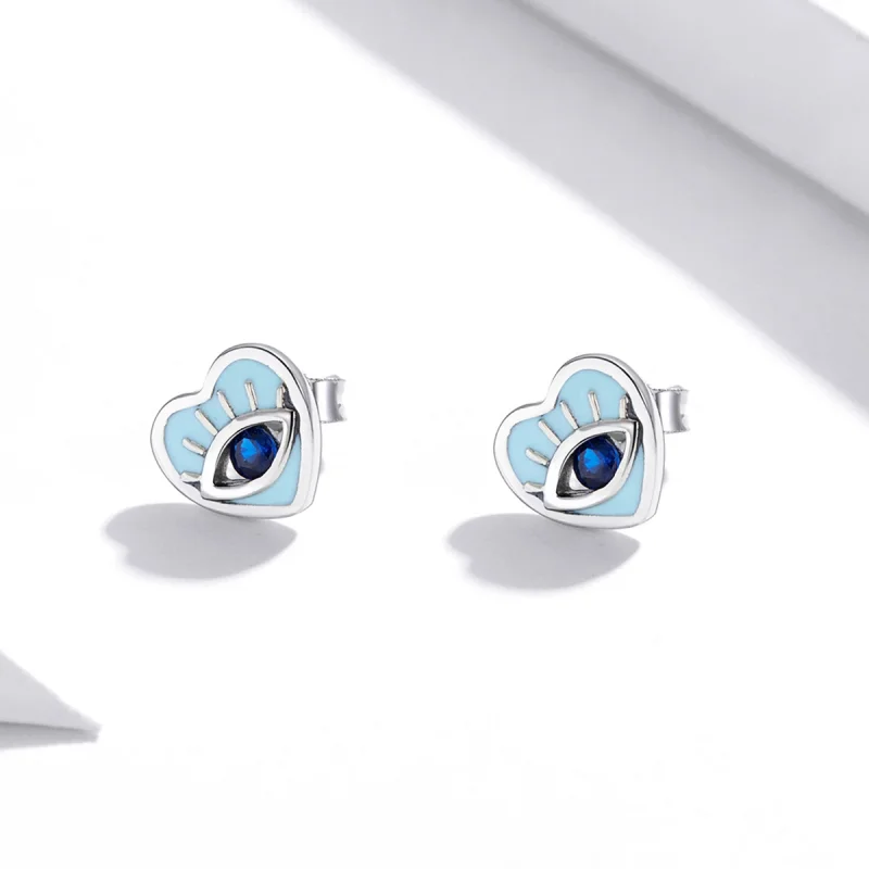 (imagem para) Pandora Style Love Guard Stud Earrings - SCE1134 - Visualizar 3