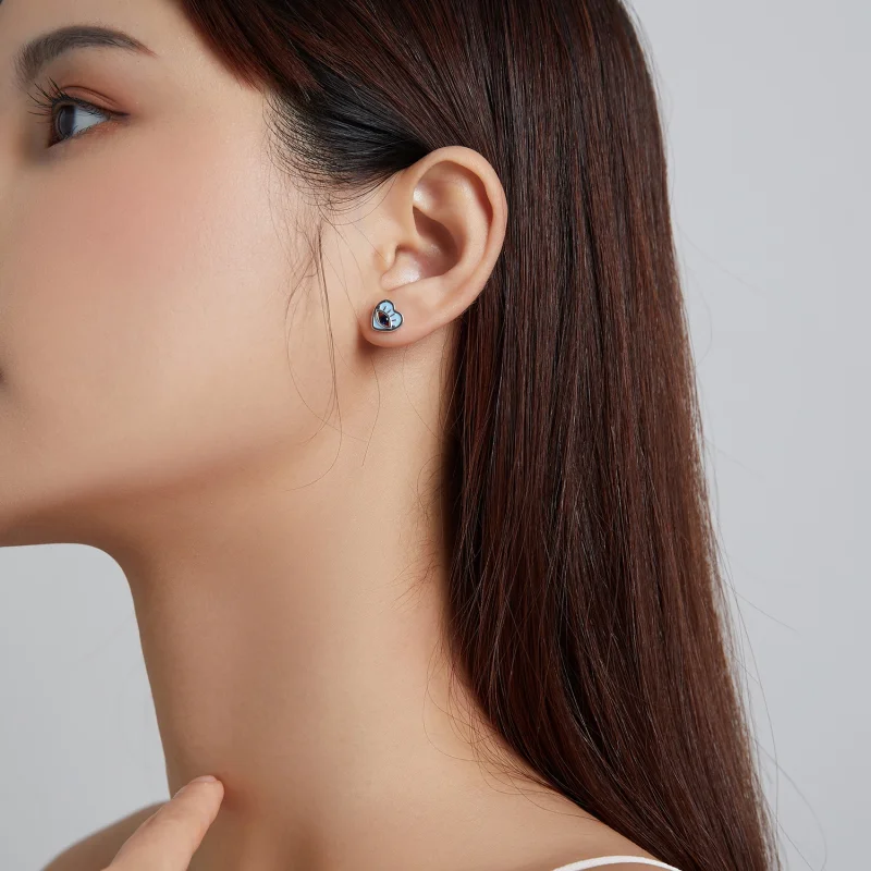 (imagem para) Pandora Style Love Guard Stud Earrings - SCE1134 - Visualizar 7