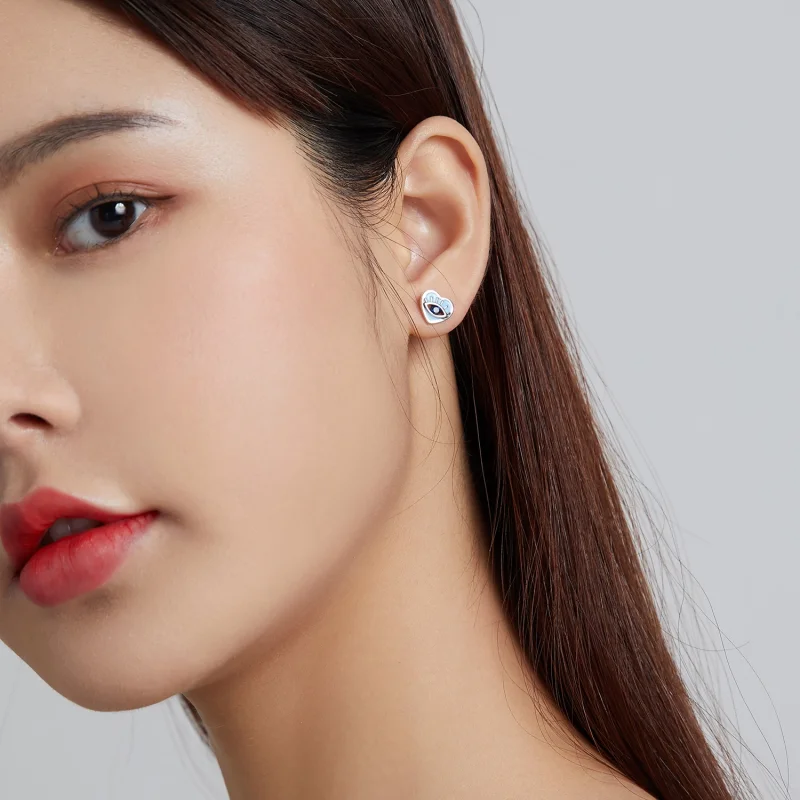 (imagem para) Pandora Style Love Guard Stud Earrings - SCE1134 - Visualizar 8