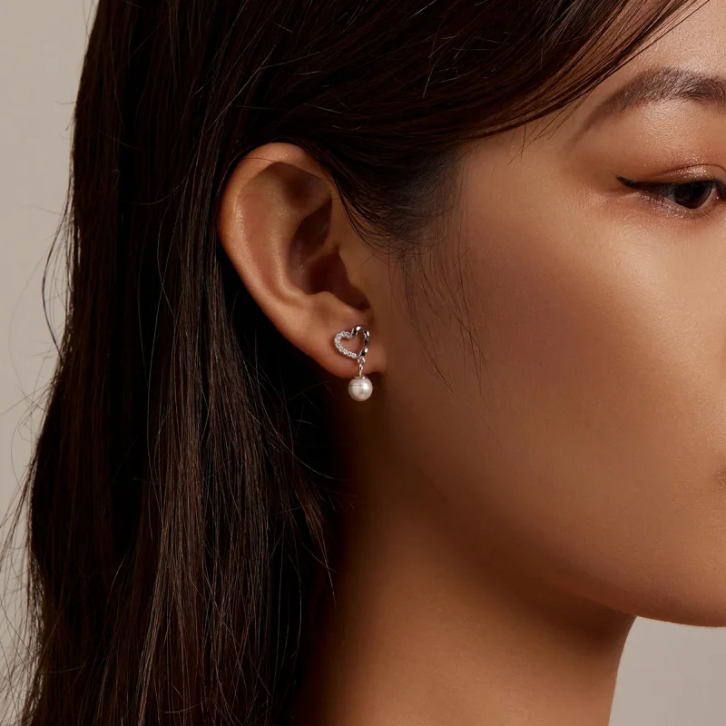 (imagem para) Pandora Style Love Shell Beads-Elegant Stud Earrings - BSE552 - Visualizar 7