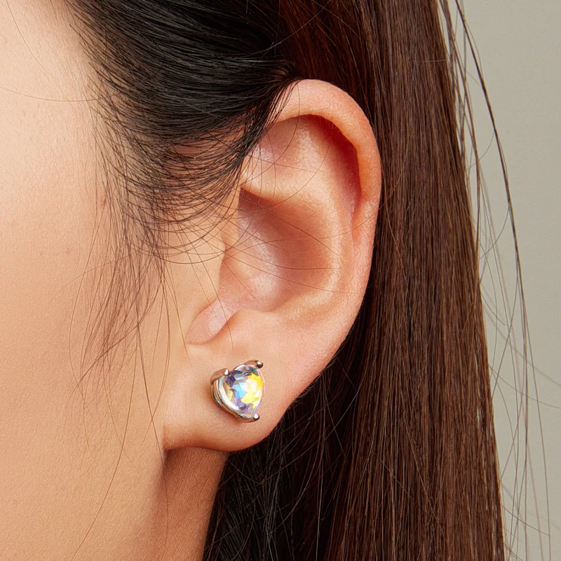 (imagem para) Pandora Style Love Symphony Glass Stud Earrings - BSE713 - Visualizar 7