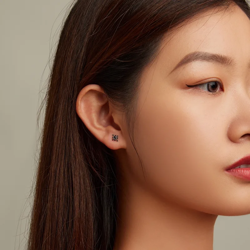 (imagem para) Pandora Style Mans Star Stud Earrings - SCE1521 - Visualizar 7