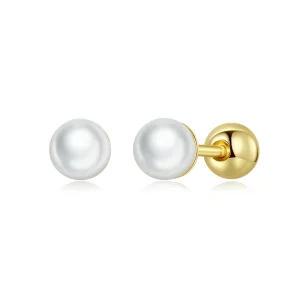 (imagem para) Pandora Style Pearl Stud Earrings - BSE630-BS