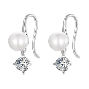 (imagem para) Pandora Style Pearl Stud Earrings - BSE684