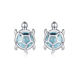 (imagem para) Pandora Style Playful Turtle Stud Earrings - BSE406