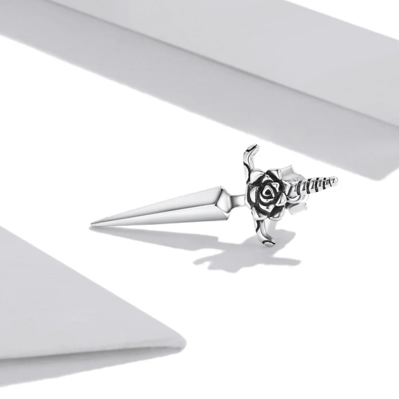 (imagem para) Pandora Style Rose Dagger Stud Earrings - SCE1349 - Visualizar 3