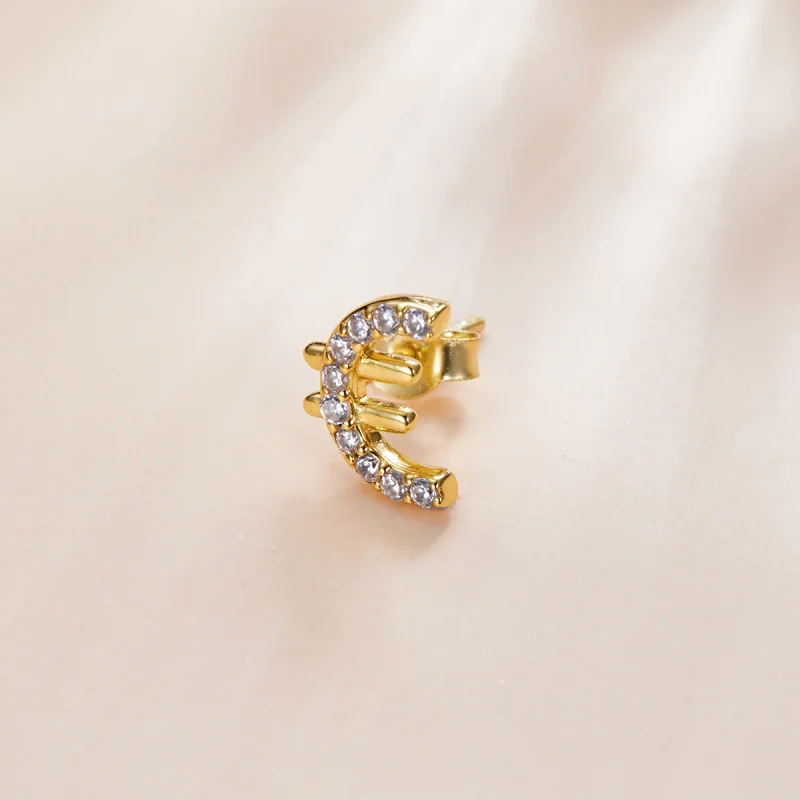 (imagem para) Pandora Style Secret Symbol - € Stud Earrings - SCE1074 - Visualizar 2