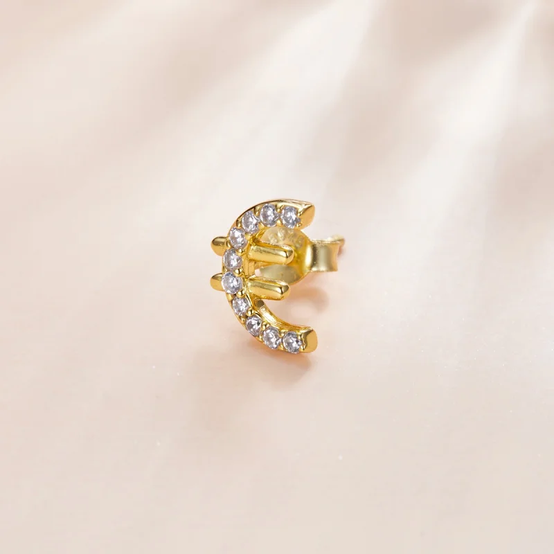 (imagem para) Pandora Style Secret Symbol - € Stud Earrings - SCE1074 - Visualizar 3