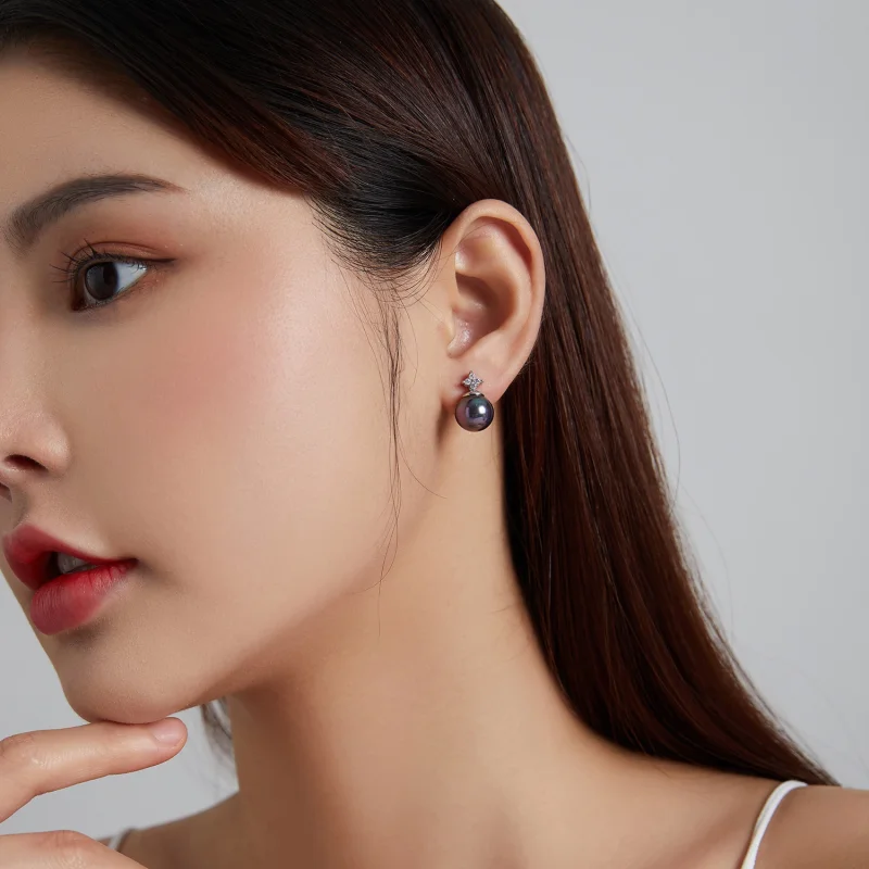 (imagem para) Pandora Style Shiny Beads Stud Earrings - BSE498 - Visualizar 6