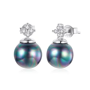 (imagem para) Pandora Style Shiny Beads Stud Earrings - BSE498