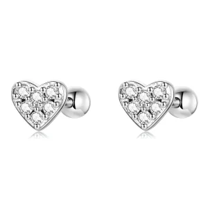 (imagem para) Pandora Style Simple Love Stud Earrings - SCE1298