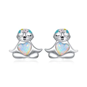 (imagem para) Pandora Style Sloth Stud Earrings - BSE483