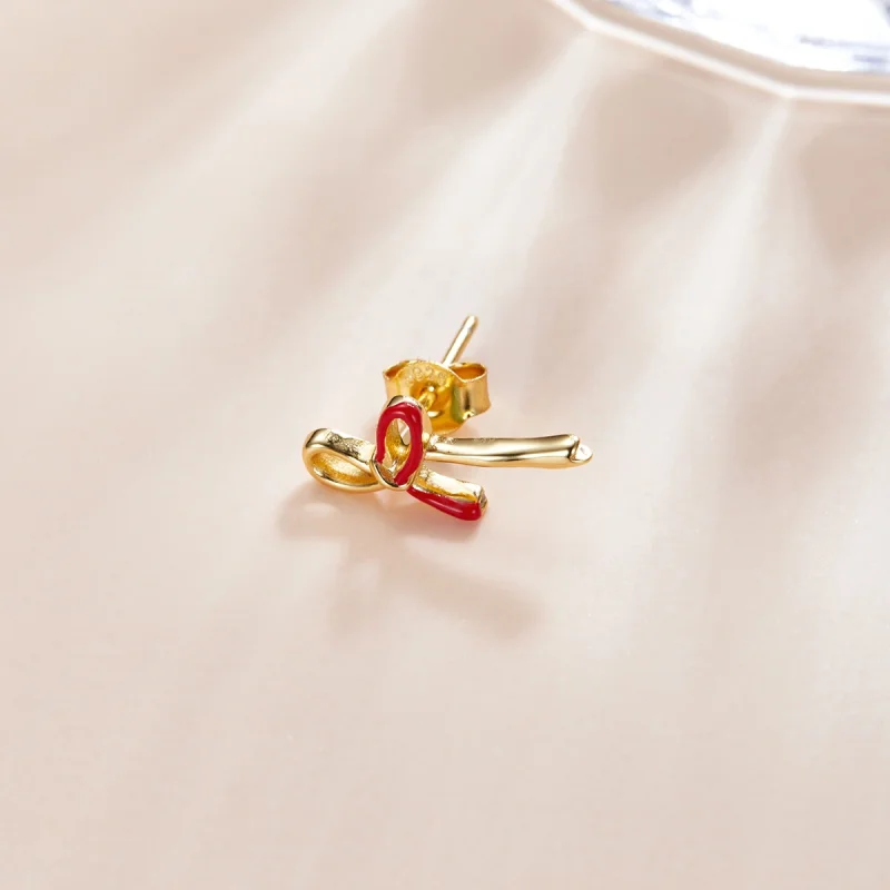 (imagem para) Pandora Style Small Wish Stud Earrings - SCE1058 - Visualizar 2