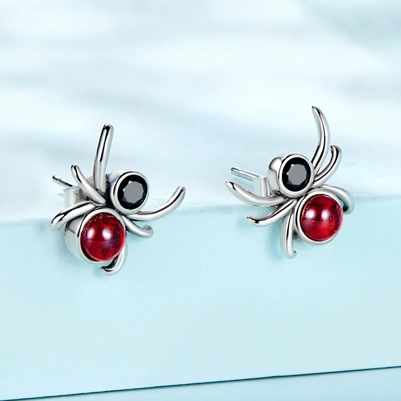 (imagem para) Pandora Style Spider Stud Earrings - SCE1517 - Visualizar 2