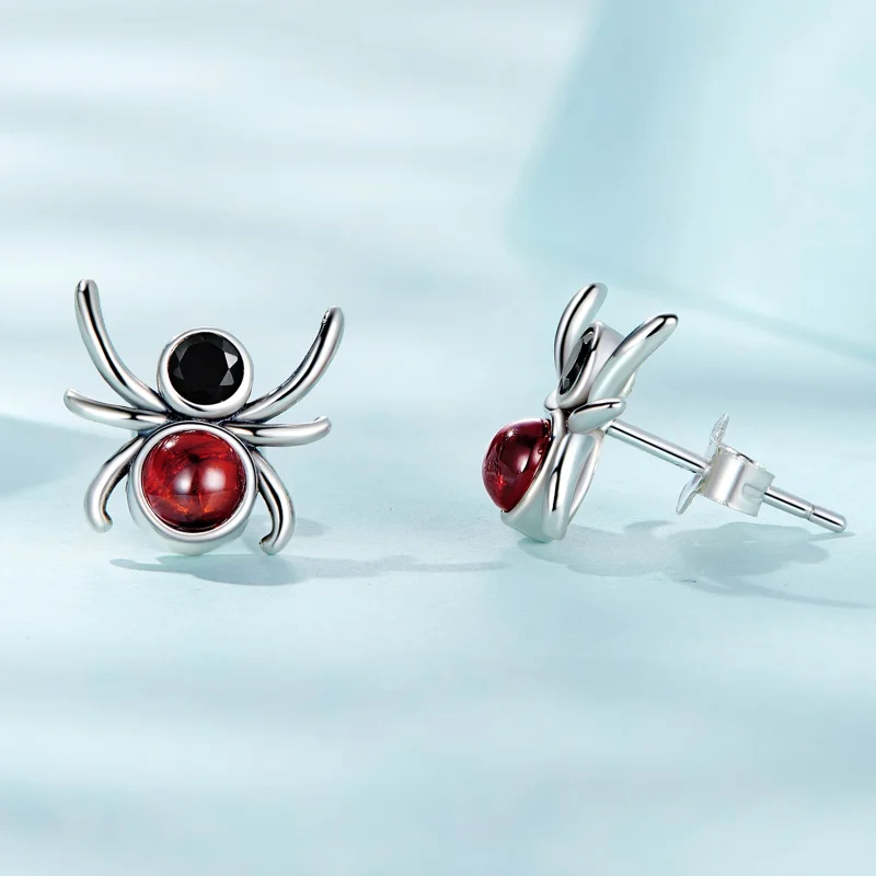 (imagem para) Pandora Style Spider Stud Earrings - SCE1517 - Visualizar 3