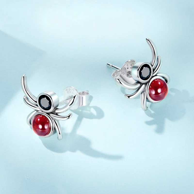 (imagem para) Pandora Style Spider Stud Earrings - SCE1517 - Visualizar 4