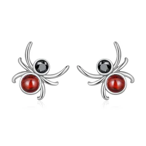 Pandora Style Spider Stud Earrings - SCE1517 (imagem para) Pandora Style Spider Stud Earrings - SCE1517