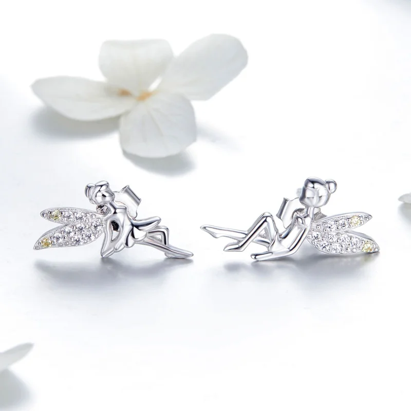 (imagem para) Pandora Style Spring Spirit Stud Earrings - BSE046 - Visualizar 2