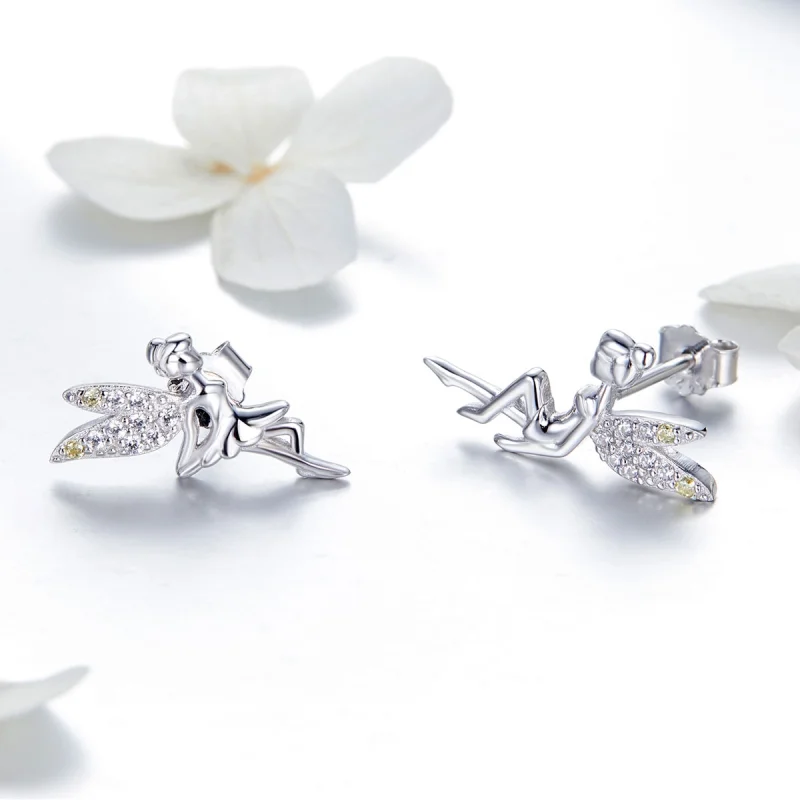 (imagem para) Pandora Style Spring Spirit Stud Earrings - BSE046 - Visualizar 4