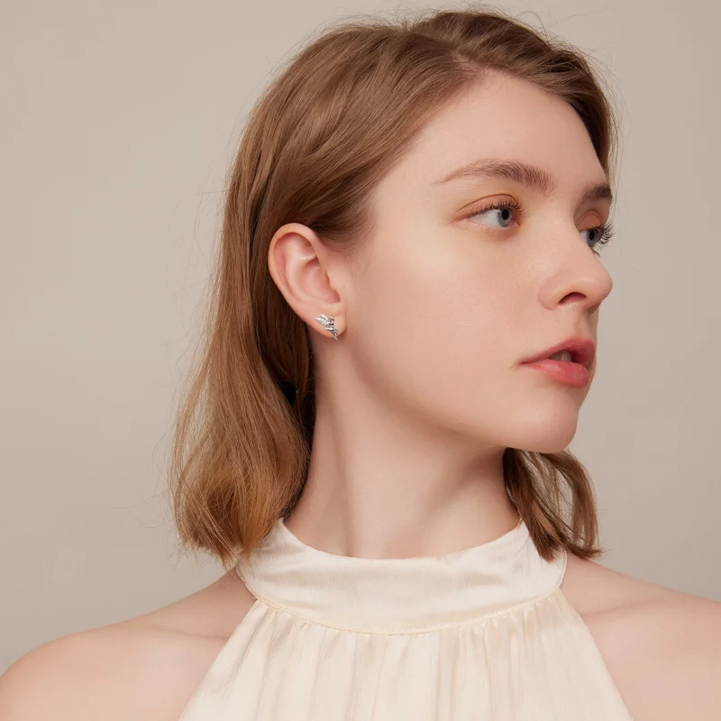 (imagem para) Pandora Style Spring Spirit Stud Earrings - BSE046 - Visualizar 8