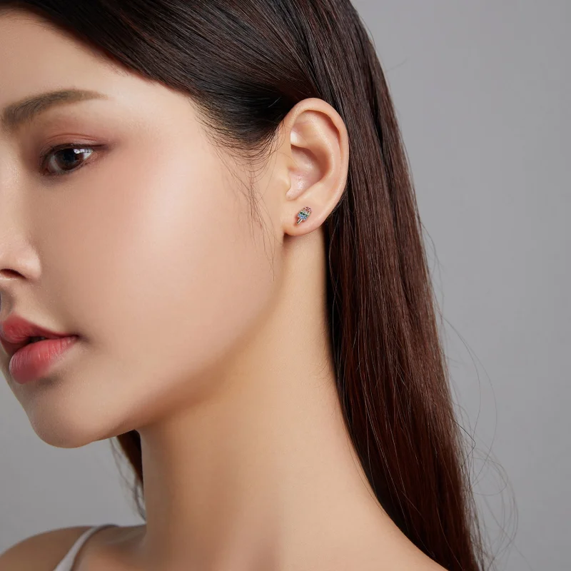 (imagem para) Pandora Style Summer Sweetheart - Ice Cream Stud Earrings - BSE491-A - Visualizar 6