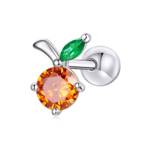 (imagem para) Pandora Style Summer Sweetheart - Orange Stud Earrings - BSE493