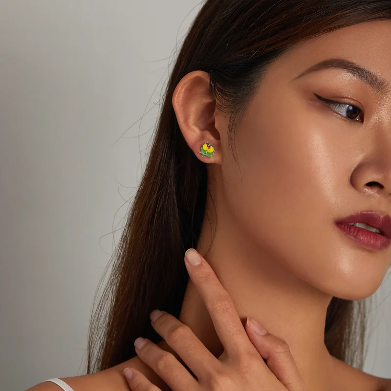 (imagem para) Pandora Style Two Orioles Stud Earrings - SCE1278 - Visualizar 7