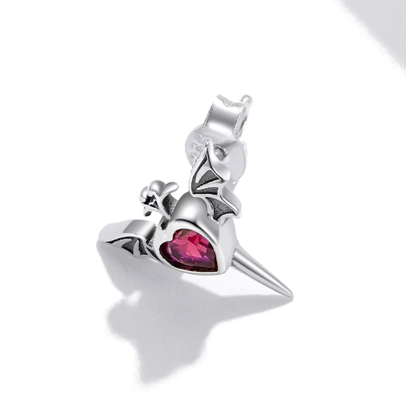 (imagem para) Pandora Style Wings Love Stud Earrings - SCE1179 - Visualizar 2