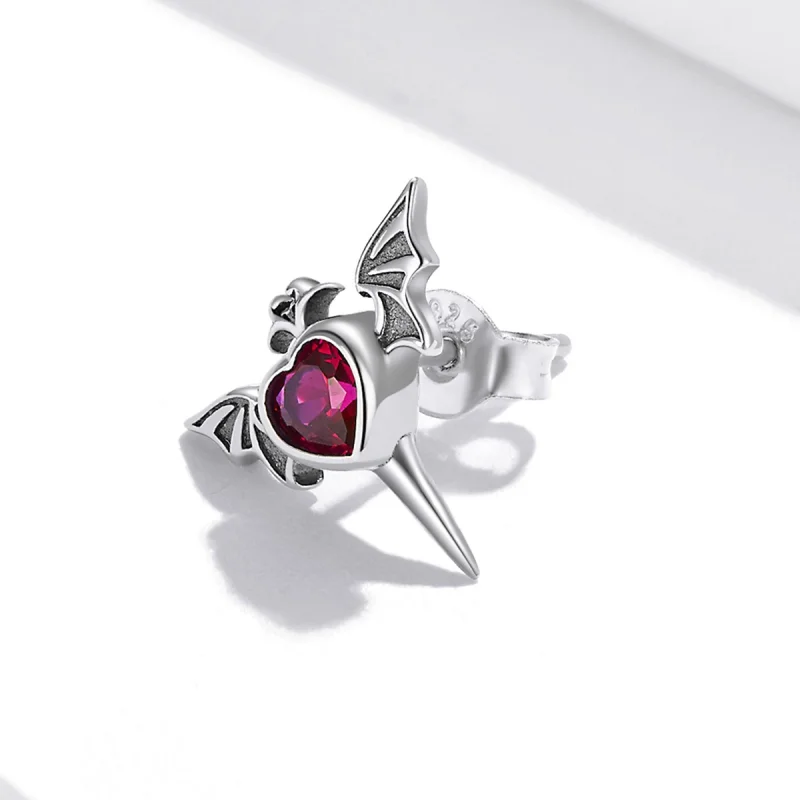 (imagem para) Pandora Style Wings Love Stud Earrings - SCE1179 - Visualizar 4