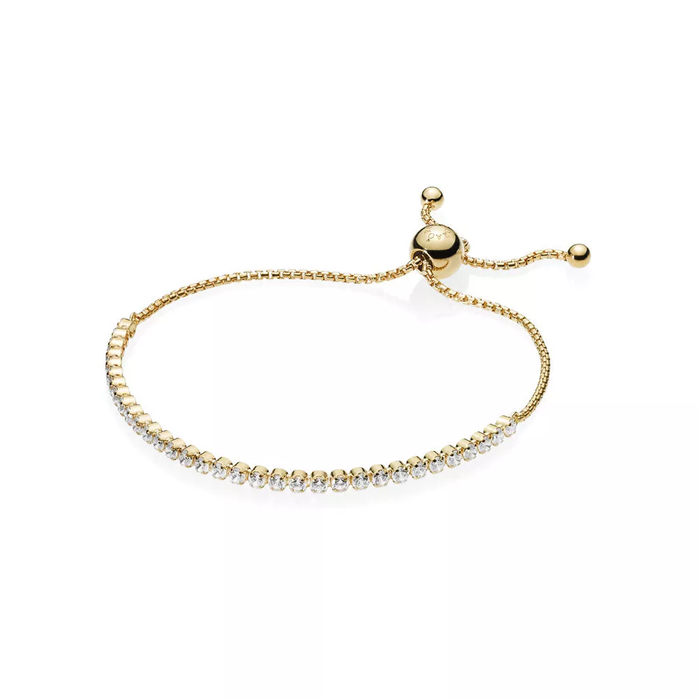 bracelete pandora cordão brilhante