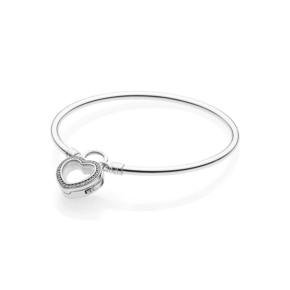 bracelete pandora floating locket brilhante 597253cz