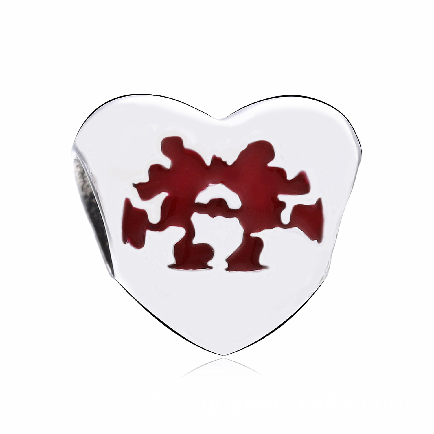 charm pandora de prata disney dança mickey e minnie